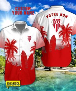 Biarritz Olympique Combo Hawaiian Shirt And Shorts Surfboards Coconut Custom Name For Fans