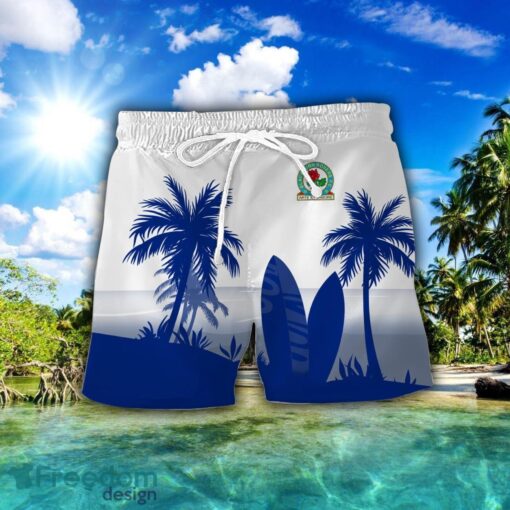 Blackburn Rovers Combo Hawaiian Shirt And Shorts Surfboards Coconut Custom Name For Fans Product Photo 2