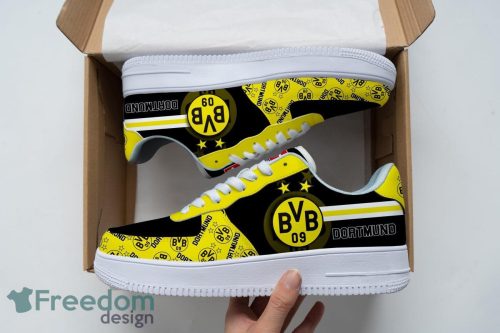 Borussia Dortmund Air Force Shoes For Fans AF1 Sneakers Product Photo 1