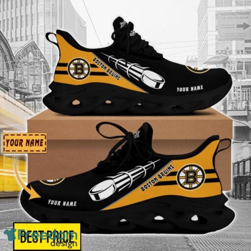 Boston Bruins Custom Name Sneakers Limited Max Soul Shoes For Men Women Product Photo 2