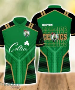 Boston Celtics National Basketball Association Logo Basketball Team 3D Polo Shirt Product Photo 1