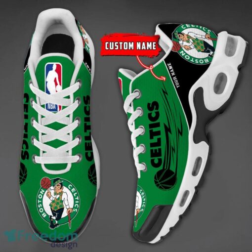 Boston Celtics NBA Air Cushion Sports Shoes Custom Name TN Sneakers For Fans Product Photo 3