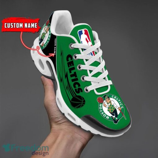 Boston Celtics NBA Air Cushion Sports Shoes Custom Name TN Sneakers For Fans Product Photo 1