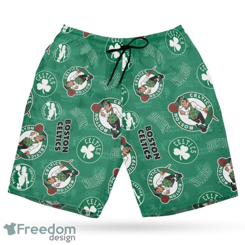 Boston Celtics NBA All Printed Logo 3D Hawaiian Shirt And Shorts Combo For Summer Holidays