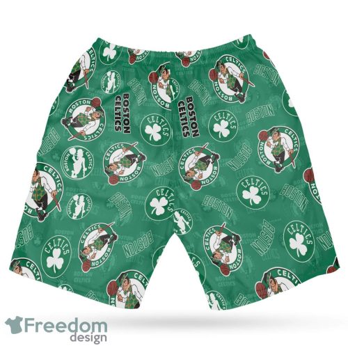 Boston Celtics NBA All Printed Logo 3D Hawaiian Shirt And Shorts Combo For Summer Holidays