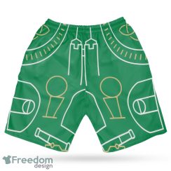 Boston Celtics NBA Green 3D Hawaiian Shirt And Shorts Combo For Summer Holidays