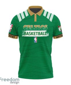 Boston Celtics Style NBA Basketball Team 3D Polo Shirt Product Photo 2