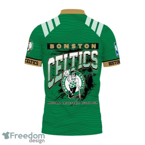 Boston Celtics Style NBA Basketball Team 3D Polo Shirt Product Photo 3