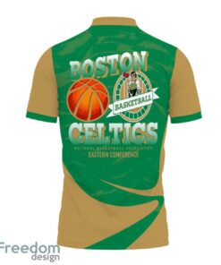 Boston Celtics Style NBA Basketball Team 3D Polo Shirt Sport Fans Gift Product Photo 3