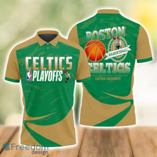 Boston Celtics Style NBA Basketball Team 3D Polo Shirt Sport Fans Gift Product Photo 1