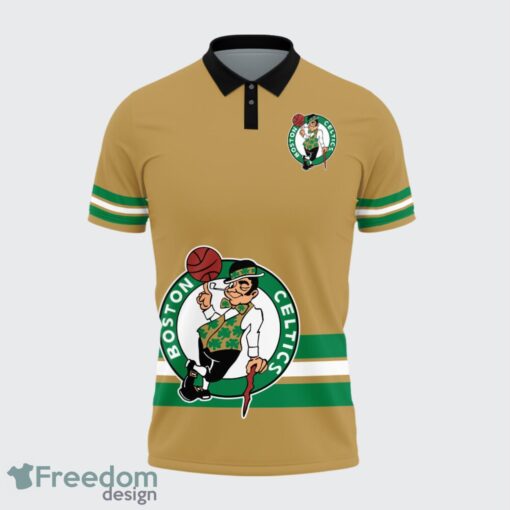 Boston Celtics Style NBA Basketball Team Black 3D Polo Shirt Special For Fans Product Photo 2