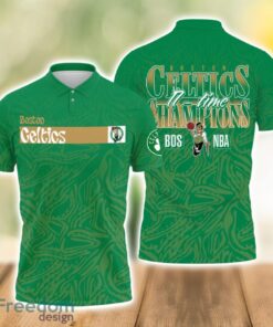 Boston Celtics Style NBA Champs Special Designs 3D Polo Shirt