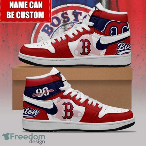 Boston Red Sox Custom Name Number Limited Air Jordan Hightop Shoes Men Women Gift Product Photo 1