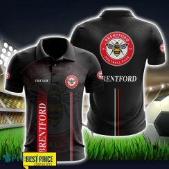 Brentford FC 3D Polo Shirt Black Color For Men