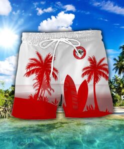 Brentford FC Combo Hawaiian Shirt And Shorts Surfboards Coconut Custom Name For Fans Product Photo 2