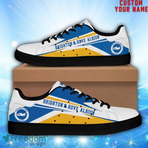 Brighton & Hove Albion New Custom Name Unique Gift Skate Shoes For Football Fan Product Photo 3