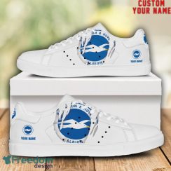 Brighton and Hove Albion EPL Custom Name Unique Gift Low Top Skate Shoes For Man And Woman