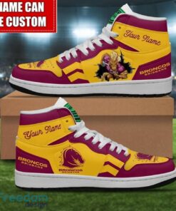 Brisbane Broncos Custom Name Limited Air Jordan Hightop Shoes Men Women Gift