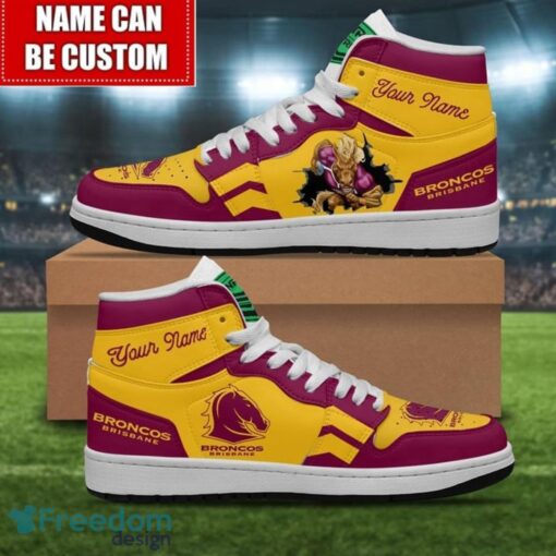 Brisbane Broncos Custom Name Limited Air Jordan Hightop Shoes Men Women Gift Product Photo 1