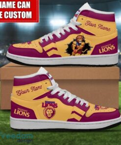 Brisbane Lions Sneakers Custom Name Limited Air Jordan Hightop Shoes Men Women Gift