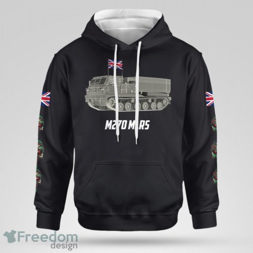 British Army M270 Multiple Launch Rocket System All Over Print 3D Hoodie