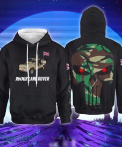 British Army RWMIK Land Rover All Over Print 3D Hoodie