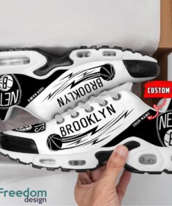 Brooklyn Nets NBA Air Cushion Sports Shoes Custom Name TN Sneakers For Fans Product Photo 2