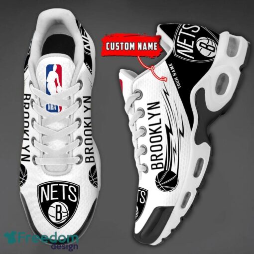 Brooklyn Nets NBA Air Cushion Sports Shoes Custom Name TN Sneakers For Fans Product Photo 3