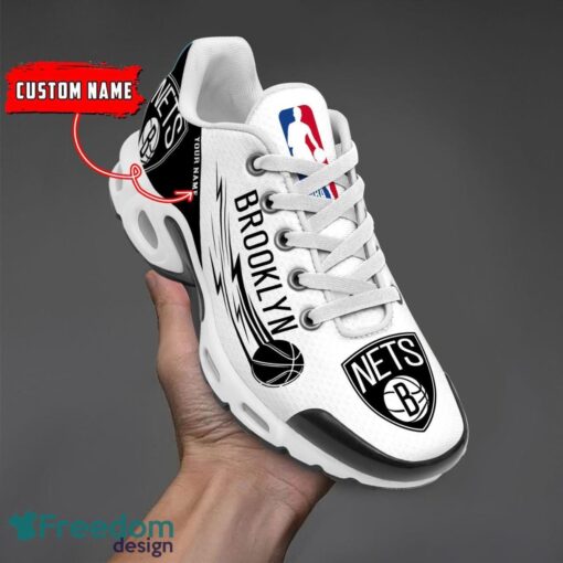 Brooklyn Nets NBA Air Cushion Sports Shoes Custom Name TN Sneakers For Fans Product Photo 1