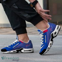 Buffalo Bills Logo Custom Name Striped Pattern Air Cushion Sneakers Product Photo 2