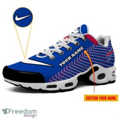 Buffalo Bills Logo Custom Name Striped Pattern Air Cushion Sneakers Product Photo 3