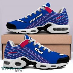 Buffalo Bills Logo Custom Name Striped Pattern Air Cushion Sneakers