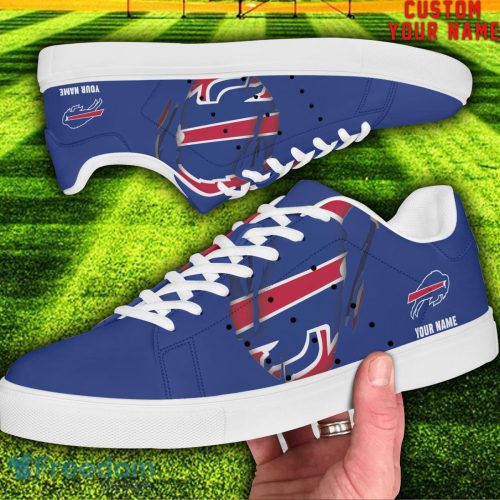 Buffalo Bills NFL Custom Name Unique Gift Low Top Skate Shoes Gifts For Fans Product Photo 2