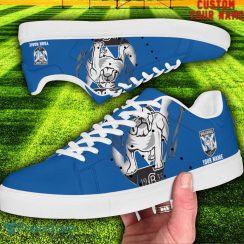 Bulldogs NRL Custom Name Unique Gift Low Top Skate Shoes Gifts For Fans Product Photo 2