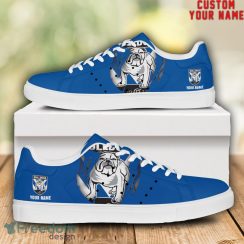 Bulldogs NRL Custom Name Unique Gift Low Top Skate Shoes Gifts For Fans