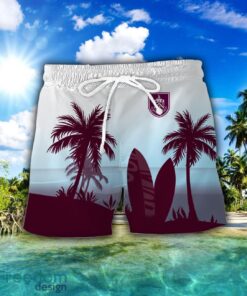 Burnley F.C Combo Hawaiian Shirt And Shorts Surfboards Coconut Custom Name For Fans Product Photo 2