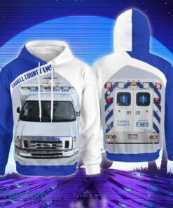 Cabell County EMS Huntington West Virginia 3D Hoodie