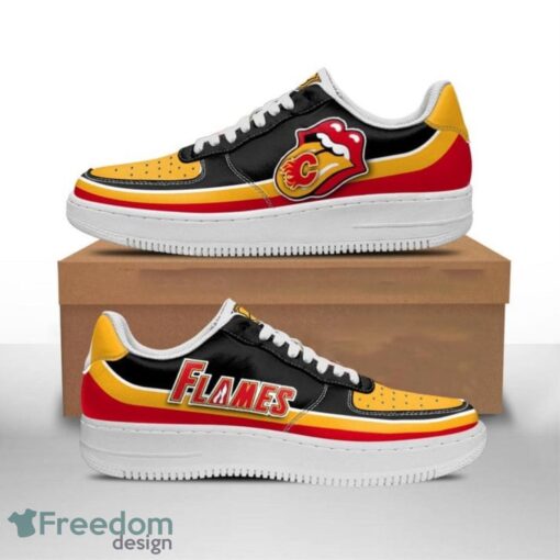 Calgary Flames Air Force Shoes Sexy Lips AF1 For Men And Women Product Photo 1