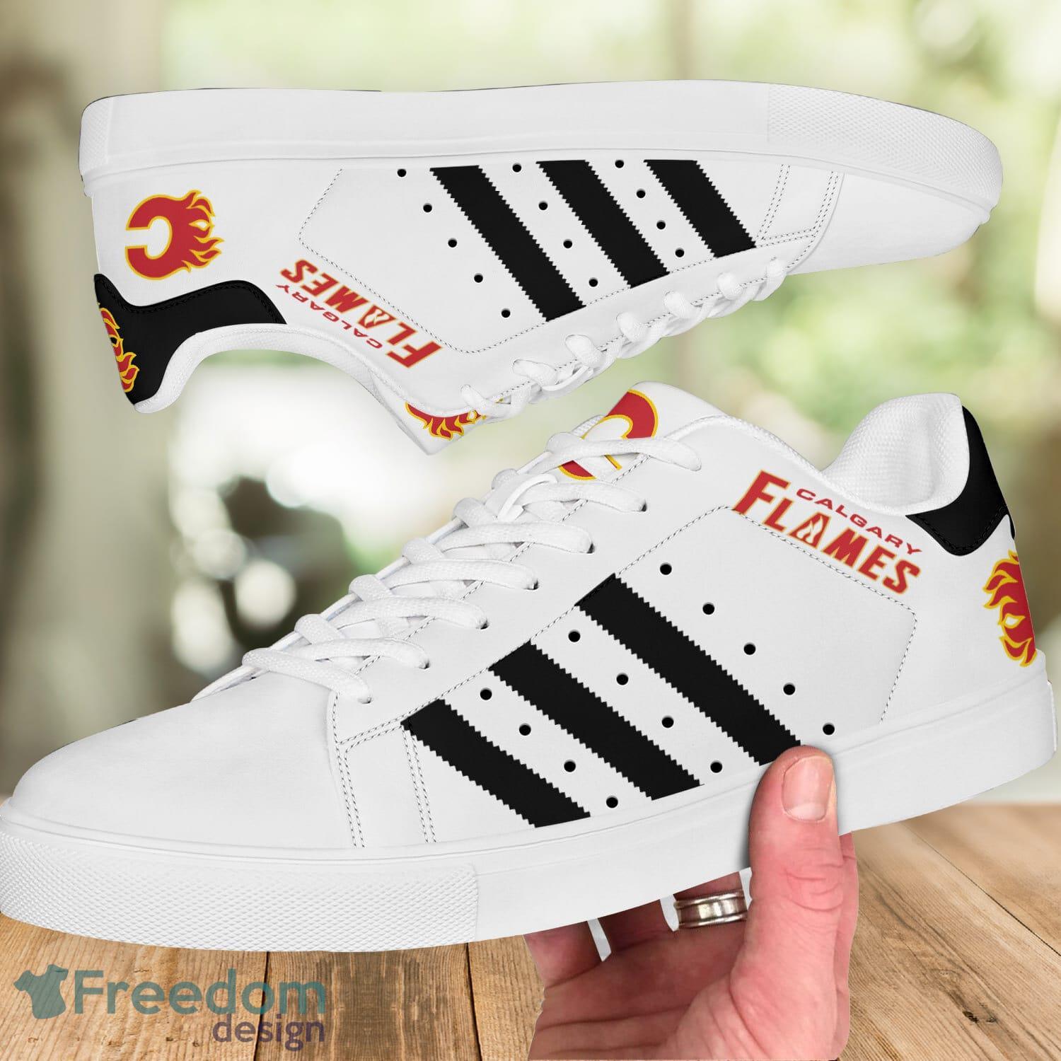 Calgary Flames Low Top Skate Shoes Stan Smith Shoes Product Photo 2