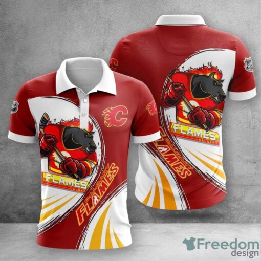 Calgary Flames Polo Shirt Limited Version For Sports Fans Golf Polo Shirt Product Photo 1