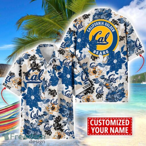 California Golden Bears Aloha 3D Hawaiian Shirt Flower Sport Team Beach Shirt Custom Name Product Photo 1