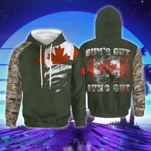 Canadian Army M777 Lightweight 155mm Howitzer 3D Hoodie