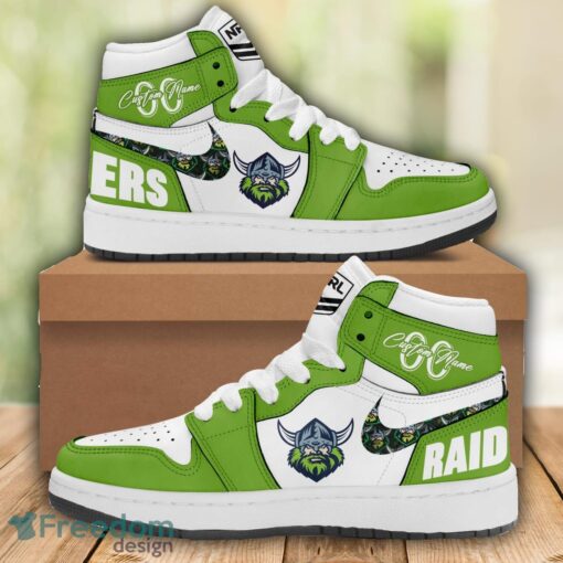 Canberra Raiders NRL Air Jordan 1 Hight Top Shoes For Men Women Custom Name And Number Product Photo 1