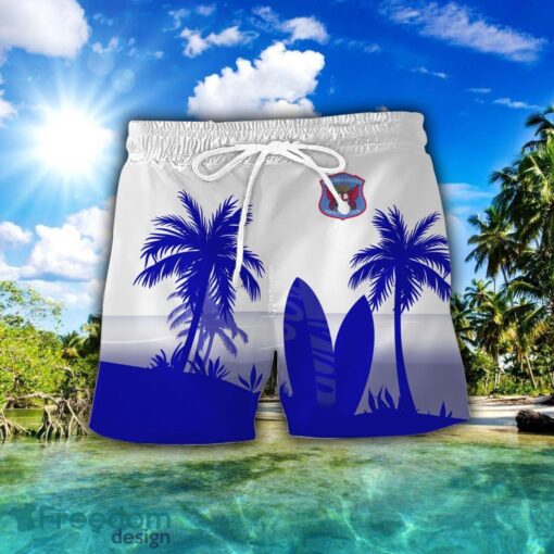 Carlisle United Combo Hawaiian Shirt And Shorts Surfboards Coconut Custom Name For Fans Product Photo 2