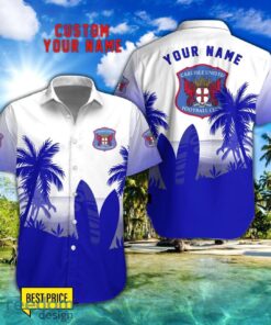 Carlisle United Combo Hawaiian Shirt And Shorts Surfboards Coconut Custom Name For Fans