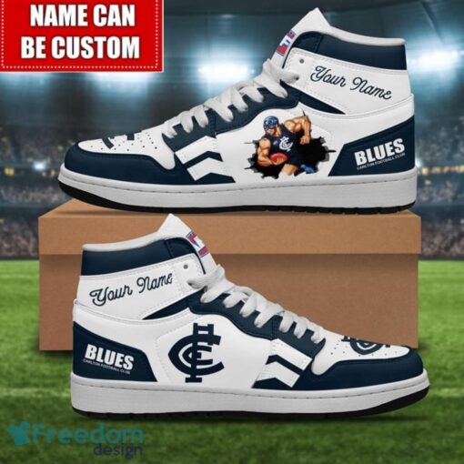 Carlton Blues Sneakers Custom Name Limited Air Jordan Hightop Shoes Men Women Gift Product Photo 1