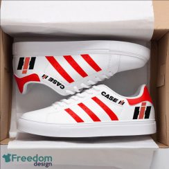 Case IH Low Top Skate Shoes Limited Version Gift Ideas For Fans Red Striped Product Photo 1