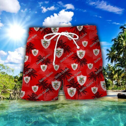 CD Santa Clara 3D Hawaiian Shirt and Shorts Vinatge Tree Pattern Beach Shirt For Fans Product Photo 2