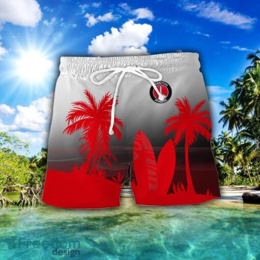 Charlton Athletic F.C Combo Hawaiian Shirt And Shorts Surfboards Coconut Custom Name For Fans Product Photo 2