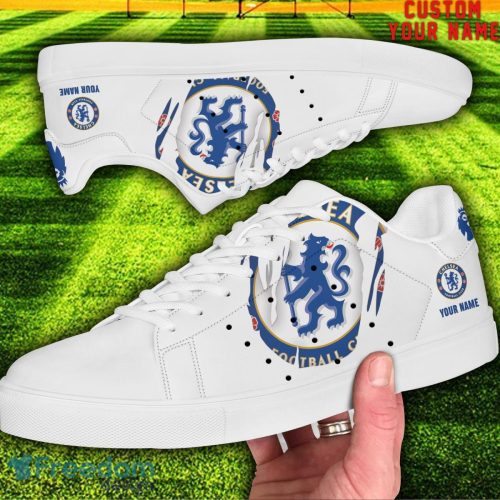 Chelsea EPL Custom Name Unique Gift Low Top Skate Shoes For Man And Woman Product Photo 2